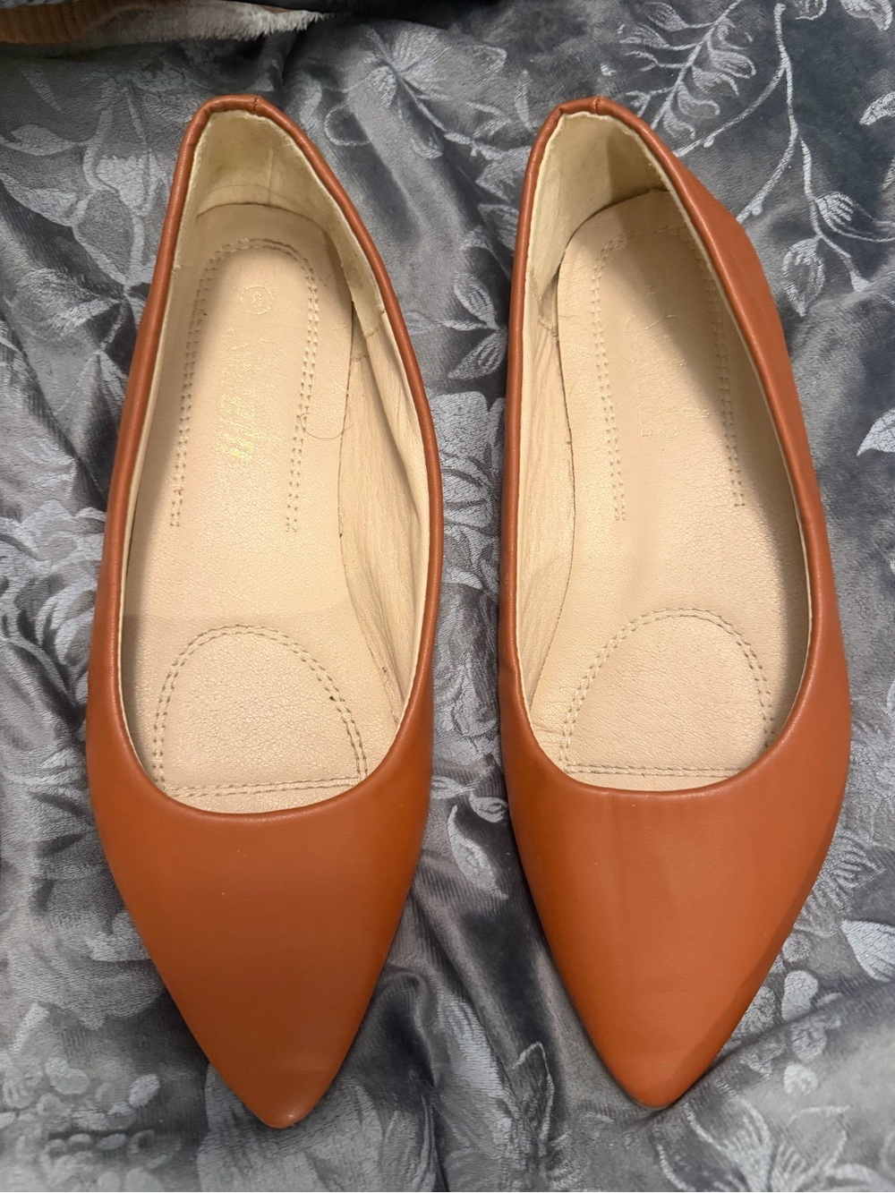 Classic Pointed Toe Women's Flats in Brown